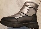 Women’s Silver Winter Snow Boot Fur Lined Warm Boots Size 10