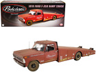 ACME 1:18 Porkchop's Chop Shop 1970 Ford F-350 Ramp Truck Rusted Red A1801416