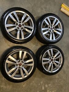 subaru sti wheels 5x114.3 18 Inch With Continental Control Contact Tires Oem