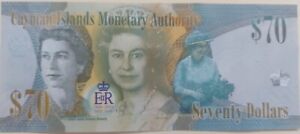 Cayman Islands 70 Dollars 2023 UNC Banknote Queen Elizabeth QI009086