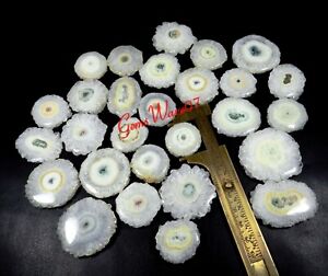 White Solar Quartz Druzy Cabochon Natural Gemstone 1 To 120 Pcs Wholesale Lot