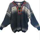 WF89 EUC Vintage Dale of Norway Setesdal Wool Sweater sz M Unisex