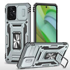 For Motorola Moto G Stylus/Power 5G 2023 Magnetic Car Mount Phone Case+Slide Len