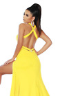 Jasz Couture 6442 Women's Dress Size 0 Yellow Prom Dress - New Tags Attached