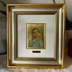 Vincent Van Gogh Self-Portrait on 23K Gold Leaf- Framed-Certif. of Guarantee