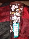 New Tervis Cherry Blossom Tree Insulated Tumbler Brown Lid 24oz Clear USA Coffee