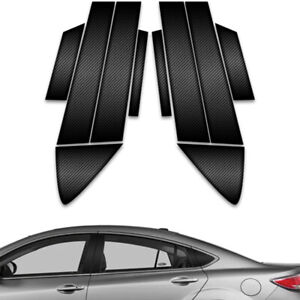 10pc Carbon Fiber Pillar Post Covers for 2009-2013 Mazda 6 (For: Mazda 6)