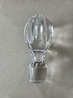 Vintage Heavy Clear Crystal Glass Decanter Bottle Stopper