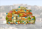 ATHENS 2004. RARE PUZZLE OF 12 PINS DEPICTING PLAKA AREA/ACROPOLIS. NEW ON CARDS