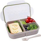New Listing® Lunch Box,Ideal Eco-Friendly Bento Box for Kids & Adults,Natural Wheat Fiber M