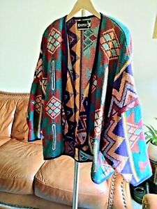 Kokopelli New Mexico Collections Women's Poncho Tribal Tapestry Size L
