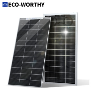 ECO-WORTHY Bifacial 200W Watt 12V Solar Panel Mono HighEfficiency PV for Sunshed