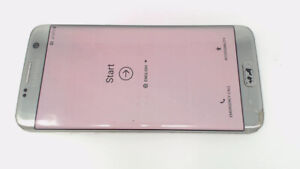 Samsung Galaxy S7 Edge SM-G935T (Silver 32GB) T-Mobile CRACKED GLAS & BURN