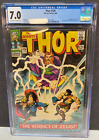 THOR #129 CGC 7.0 OW PAGES   1ST APPEARANCE OF ARES 1966