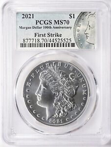 2021-P (MS70) $1 Morgan Silver Dollar FS PCGS - Philadelphia First Strike