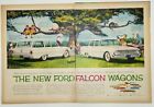 New Listing1960 Ford Falcon Wagons Station Wagon Humpty Dumpty In Tree Two Page Print Ad