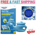 Equate Neti Pot Sinus Wash System + 50 Neti Salt Saline Packets..