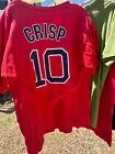 BOSTON RED SOX #10 COCO CRISP MLB BASEBALL T-Shirt MENS XL Used Ex.