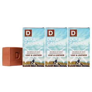 Duke Cannon Big Ass Brick Of Soap Leaf And Leather Scent - 3 Pack