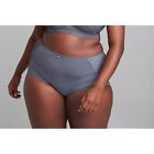 Lane Bryant Cacique Cotton High Leg Brief Panty With Lace Back 18/20