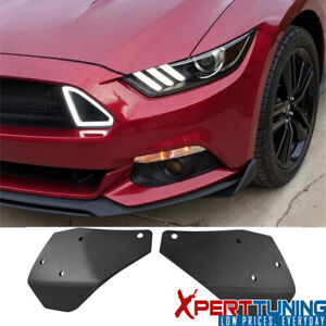 Fits 15-23 Ford Mustang GT Style PP Front Bumper Spoiler Winglets Splitters 2PCS
