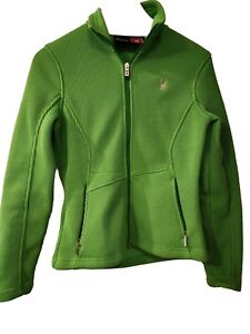 Spyder Green Size Small Petite Full Zip Ski Jacket
