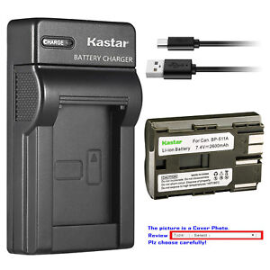 Kastar Battery Slim Charger for Canon BP-511 CG-580 & PowerShot G2 PowerShot G3