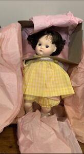 Vintage Madame Alexander Puddin Doll 6930 Gingham Yellow Brunette