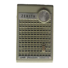 Vtg Zenith Royal 100 Zenette All (6) Transistor Radio Green Foldout Stand Works
