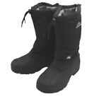 Aleader Mens Black Loop Strap Pull String Snow Winter Boots Size 12 Al19006M New
