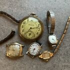 Great Lot of Vintage Mechanical Watches For Parts or Repair Lot #P48