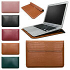 Magnetic Leather Sleeve Bag Case For MacBook 11 12 13 15'' inch Laptop Cover