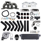 T3 Turbo Kit for Honda Civic D17 GX LX Intercooler+Manifold+Oil Line+BOV 11PCS