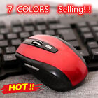 2.4GHz Cordless Wireless Optical Mouse Mice Laptop PC Computer & USB Receiver ~