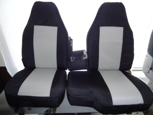 1991-1997 Ford Ranger, Explorer & Mazda 60/40 Bench Seat Covers in Black/Gray (For: 1995 Ford Ranger)