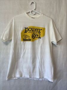 Vintage 90s POWERBAR Power Gel Single Stitch Cycling Hiking Gym Large T Shirt Wt
