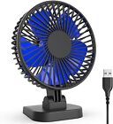 Portable Desk Fan Small Personal Cooler USB Rechargeable Compact Fans 3 Speeds