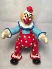 Clown 8 1/2 inches vintage hand painted antique - Wind Up Music playing