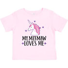 Inktastic My Meemaw Loves Me Unicorn Baby T-Shirt Childs Grandchild Clothing Hws