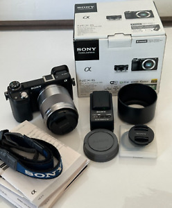Sony Alpha NEX-6 16.1MP Digital Mirrorless Camera + 50mm f1.8 Sony Lens