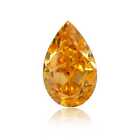 0.29 Carat Orange-Yellow Color Natural Loose Diamond Pear Cut VS1 GIA Certified