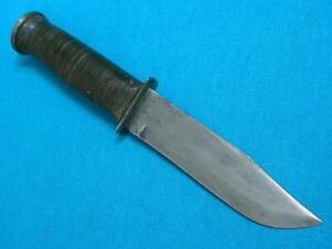 RARE ANTIQUE WW2 USA USN NAVY SEABEE MARK1 COMBAT FIGHTING SURVIVAL BOWIE KNIFE