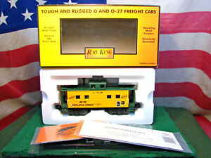 MTH 30-7727 Chicago Northwestern C&NW RailKing Lighted Steel Caboose Car # 10801
