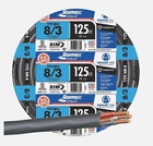Southwire 63949202 8/3 Romex Type Nm-B W/g Non-Metallic Wire, 125 ft. Black