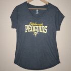 New ListingNHL Pittsburgh Penguins Women's Fitted V-Neck Tee Shirt Heather Gray Large
