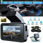 HD 1080P Car Dash Camera NightVision 4K DVR Recorder Front and Rear Dual Cam US