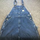 Vintage Carhartt Overalls Mens 36x30 Blue Denim Union Made In USA R07DST
