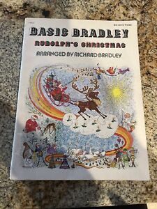Vintage Rudolph's Christmas Sheet Music Book Piano Vocal Basic Bradley 1978