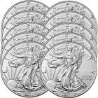 2020 - 1 oz American Silver Eagle Coin Brilliant Uncirculated Lot of 10