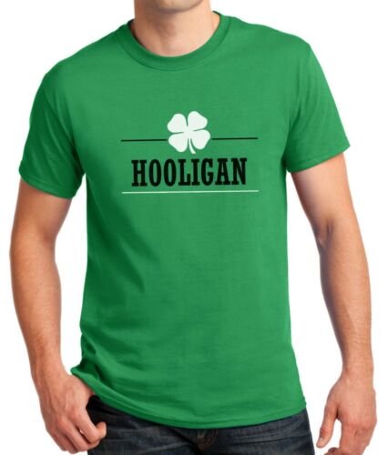 Hooligan Shamrock #2 Funny Saint Patrick's Day Shirt Green Clover Irish T-Shirt